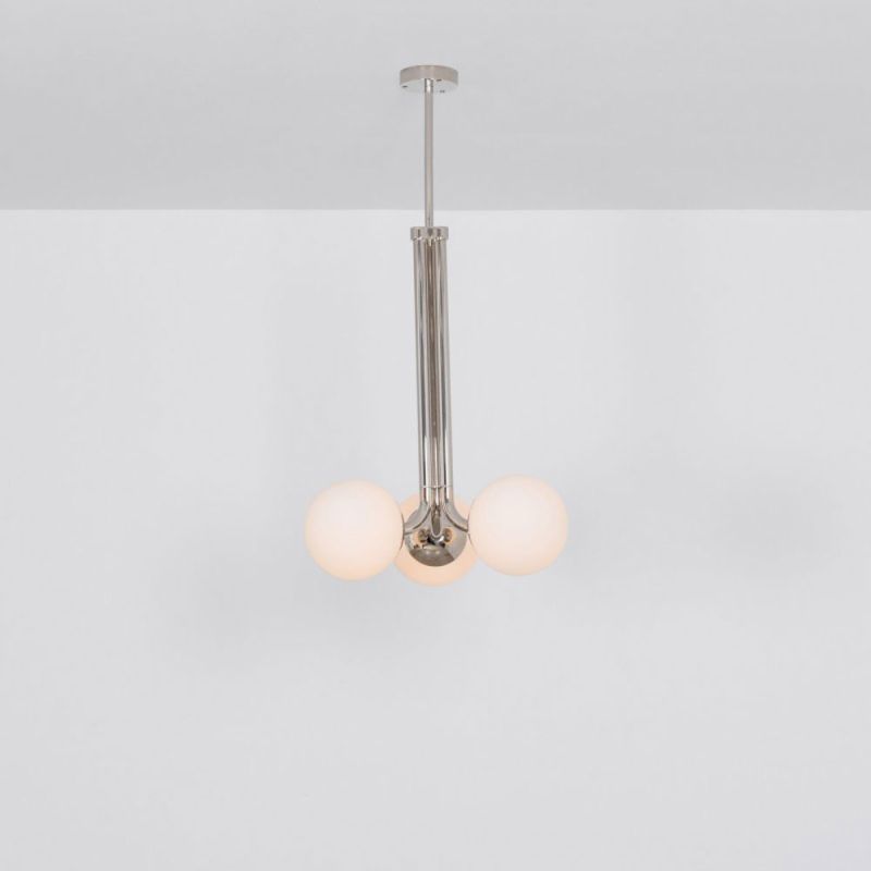 Schwung Tubular 700 Chandelier Polished Nickel